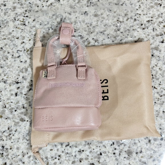 BEIS Handbags - BEIS The Micro Weekender Charm in Atlas Pink